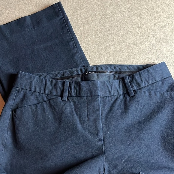 THEORY Women’s Black Trousers Max 2 Bi Stretch - Size 2 - Picture 5 of 13